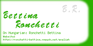 bettina ronchetti business card